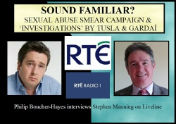 2018 Liveline RTE interview with Stephen Manning - removed from RTE website..